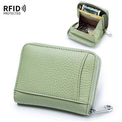 rfid protected leather wallet|women's leather rfid blocking wallet.